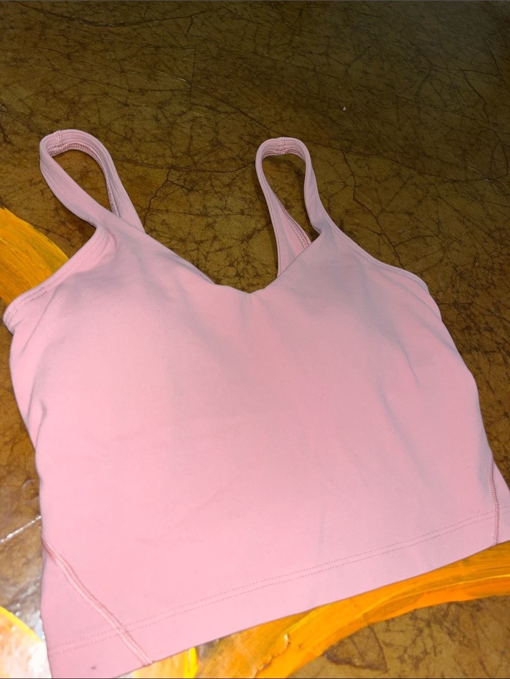 lululemon athletica Dusty Rose Sports Bra Sz 2 w/pads